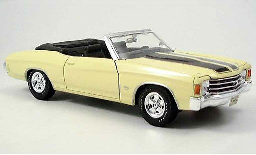 Chevrolet Chevelle SS 1/18 Maisto 1972 SS454 amarillo coche miniatura