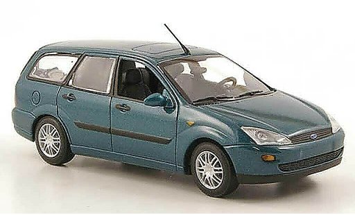 Ford Focus Turnier 1/43 Minichamps verde 1999 coche miniatura