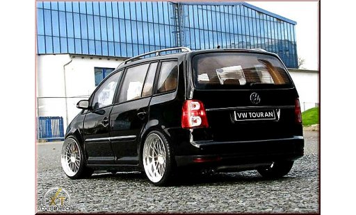 Volkswagen Touran Base 1/18 Shanghai Volkswagen negro jantes alu 18 pouces coche miniatura