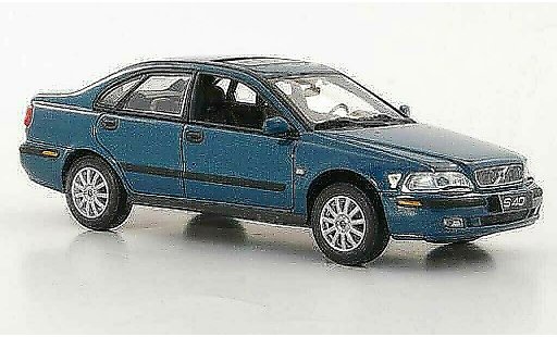 Volvo S40 Base 1/43 Minichamps azulverde coche miniatura