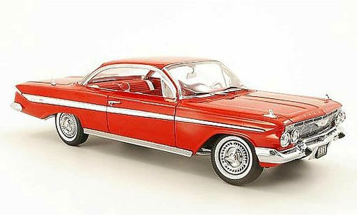 Chevrolet Impala Coupe 1/18 Sun Star 1961 Sport rojo coche miniatura