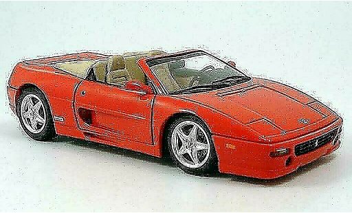 Ferrari F355 Spider 1/18 Hot Wheels rojo 1995 coche miniatura