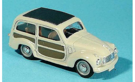 Fiat 500 C 1/43 Brumm Belvedere gris 1951 coche miniatura