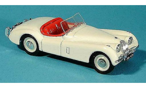Jaguar XK 120 1/43 Brumm spider blanco abierto 1948 coche miniatura