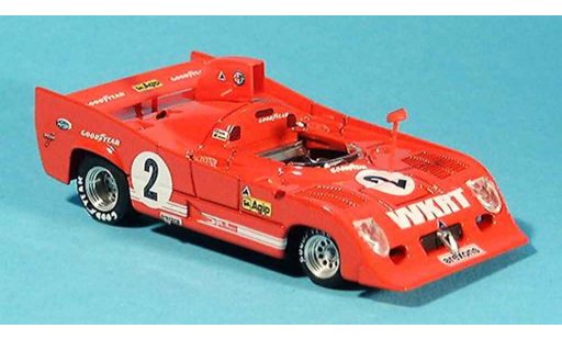 Alfa Romeo 33.3 tt12 1/43 Brumm 1975 tt 12 no. 2 merzario lafitte 1000 km monza coche miniatura