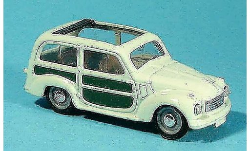 Fiat 500 C 1/43 Brumm Familiar verde abierto coche miniatura