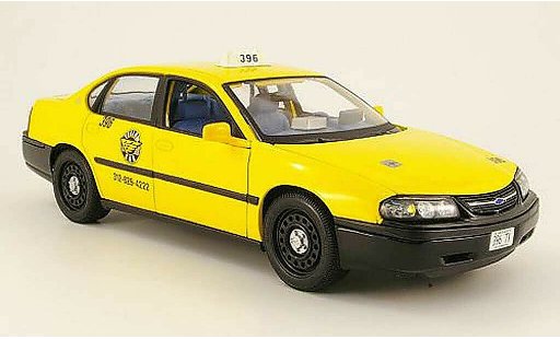 Chevrolet Impala taxi 1/18 Maisto amarillo americain coche miniatura