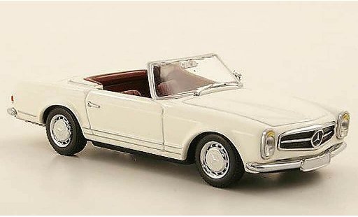 Mercedes 230 SL 1/43 Minichamps (W113) blanco coche miniatura