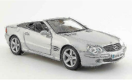 Mercedes Classe SL cabriolet 1/18 Maisto gris 2001 coche miniatura