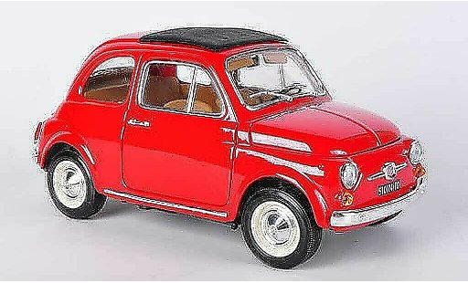 Fiat 500 F 1/18 Burago rojo (1:16) 1965 coche miniatura