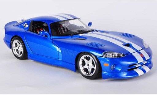 Dodge Viper GTS 1/18 Burago Coupe azul 1996 coche miniatura