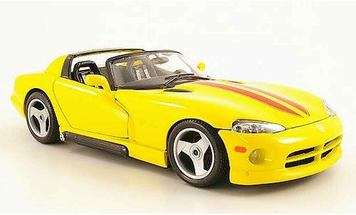 Dodge Viper RT 10 1/18 Burago amarillo/rojo 1993 coche miniatura