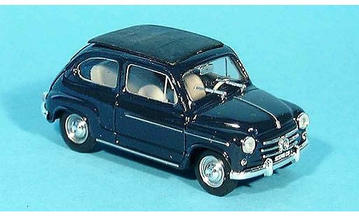 Fiat 600 D 1/43 Brumm azul cerrado 1960 coche miniatura