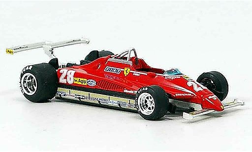 Ferrari 126 C2 1/43 Brumm no.28 d.pironi gp long beach coche miniatura
