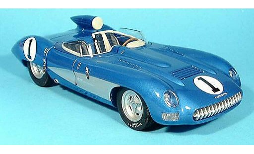 Chevrolet Corvette course 1/18 Autoart C1 ss no.1 azul 1957 coche miniatura
