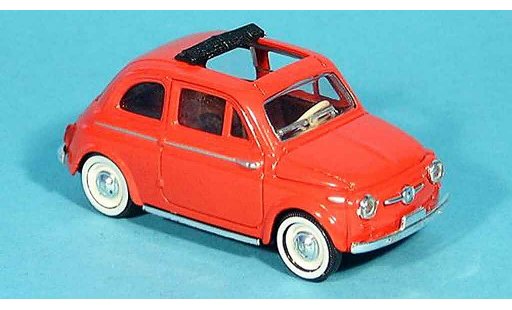 Fiat 500 R 1/43 Solido rojo abierto 1957 coche miniatura