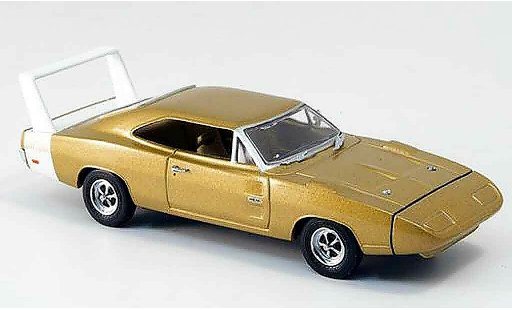 Dodge Charger 1969 1/43 Eagle Daytona or avec blancoem Heckspoiler coche miniatura