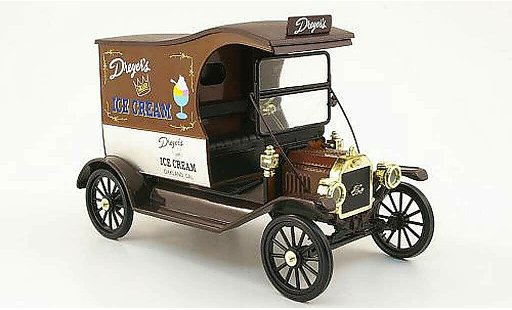 Ford Model T Van 1/18 Eagle delivery dreyer's ice cream coche miniatura