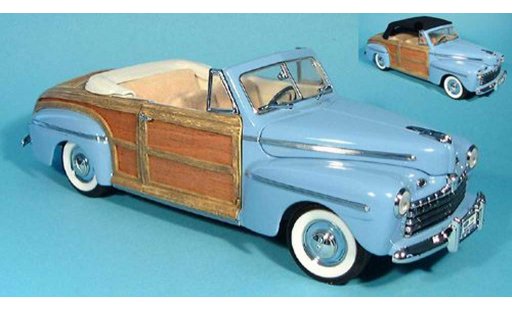 Ford Sportsman Cabriolet 1/18 Yat Ming azul avec stofftecho zum auswechseln 1946 coche miniatura