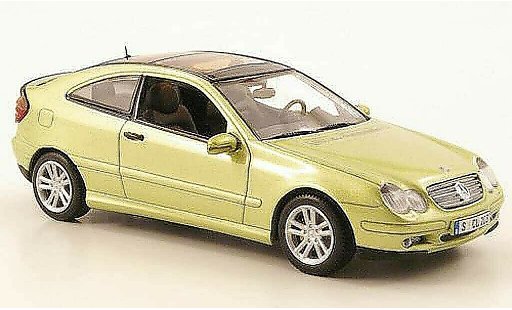 Mercedes Classe C Coupe 1/43 Minichamps verde 2001 coche miniatura