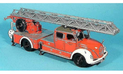 Magirus DL 30 S 6500 1/43 Minichamps pompier Leiterwagen rojo blanco 1955 coche miniatura