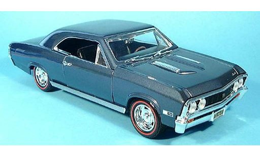 Chevrolet Chevelle SS 1/18 Motormax 1967 SS396 azul coche miniatura