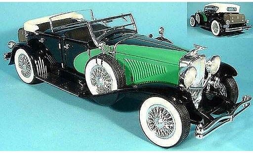 Duesenberg 1934 Cabriolet 1/18 Signature limousine negro/verde coche miniatura