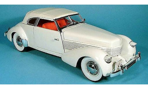 Cord 810 Sedan 1/18 Signature blanco 1936 coche miniatura