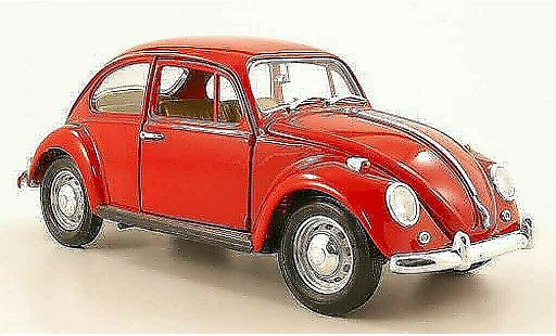 Volkswagen Kafer Base 1/18 Yat Ming rojo 1967 coche miniatura