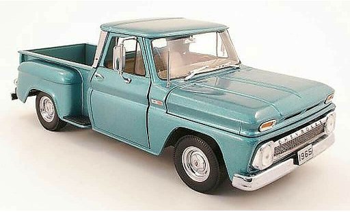 Chevrolet C-10 Pickup 1/18 Sun Star pick up stepside turquesa 1965 coche miniatura