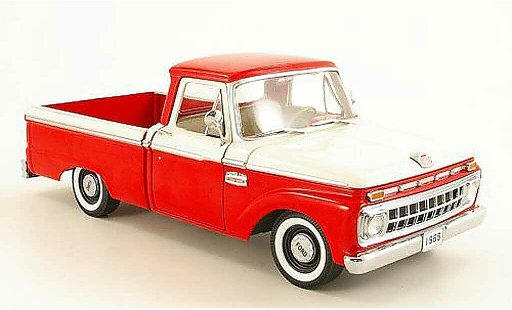 Ford F-100 Pickup 1/18 Sun Star F 100 rojo/blanco 1965 coche miniatura