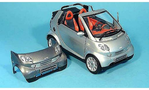Smart Cabriolet Base 1/18 Kyosho gris (bodypanel gris) coche miniatura
