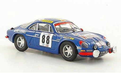 Alpine A110 1600 s 1/43 Trofeu No.88 J.P.Nicolas / J.Todt TAP Rally 1971 coche miniatura