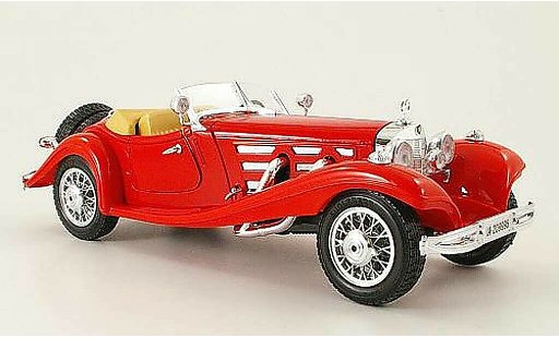 Mercedes 500 Roadster 1/18 Burago rojo (1:20) 1936 coche miniatura