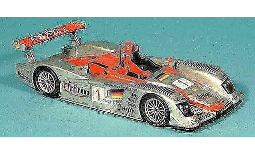 Audi R8 lms 1/43 Minichamps No.1 Team Sport North America F.Biela / T.Kristensen / E.Pirro 12h Sebring 2002 coche miniatura