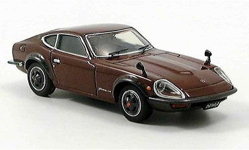 Nissan 240 ZG 1/43 Ebbro Datsun Fairlady marron coche miniatura