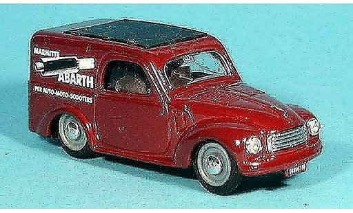 Fiat 500 Abarth 1/43 Brumm C Topolino rojo Lieferwagen 1956 coche miniatura
