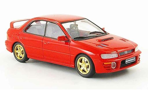 Subaru Impreza Base 1/43 Trofeu rojo coche miniatura