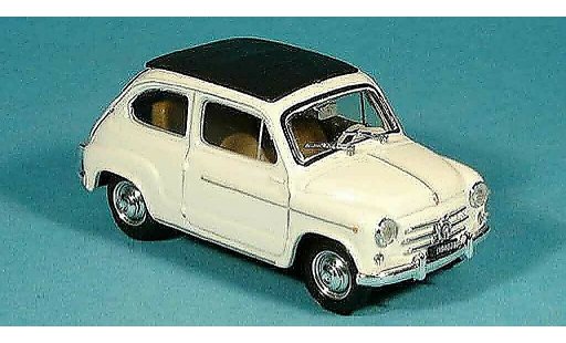 Fiat 600 D 1/43 Brumm cerrado creme 1960 coche miniatura