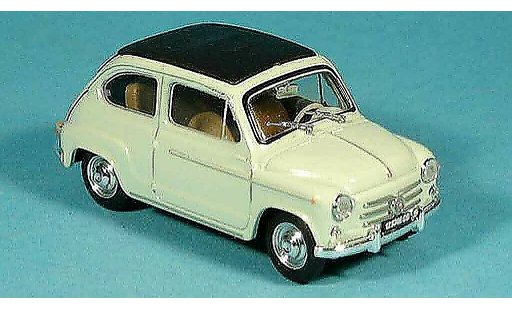 Fiat 600 D 1/43 Brumm cerrado verde 1960 coche miniatura