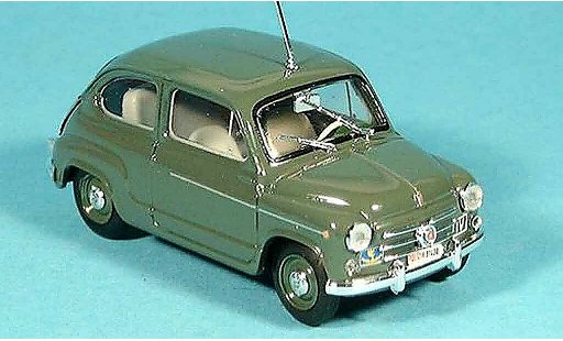 Fiat 600 D 1/43 Brumm police Zivilstreife 1960 coche miniatura