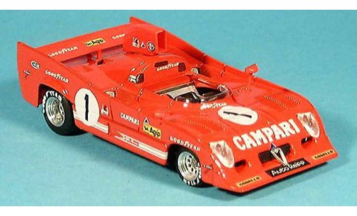 Alfa Romeo 33.3 tt12 1/43 Brumm 1975 tt 12 no.1 merzario ickx zweiter 1000 km spa 1975 coche miniatura