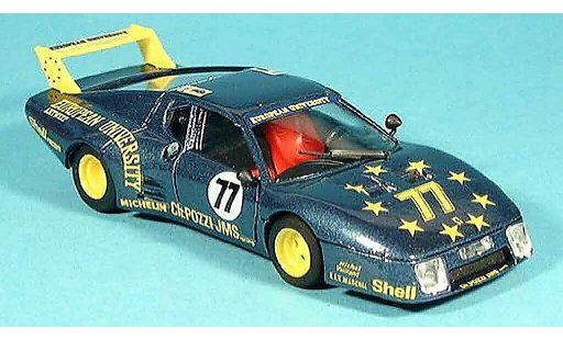 Ferrari 512 BB LM 1/43 Brumm no.77 pozzi le mans 1980 coche miniatura