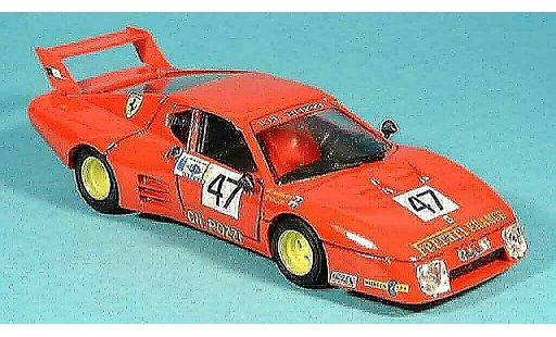Ferrari 512 BB 1/43 Brumm pozzi francia. le mans 1981 coche miniatura
