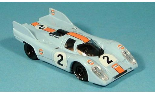 Porsche 917 1971 1/43 Brumm No.2 Scuderia JWA-Gulf 1000 km Monza Rodriges/Oliver coche miniatura