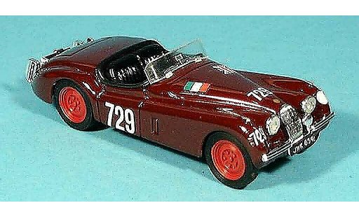 Jaguar XK 120 1/43 Brumm mille miglia 1950 coche miniatura