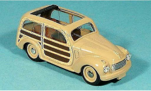 Fiat 500 Giardiniera 1/43 Brumm C GiardinieraAperta beige 1949 coche miniatura