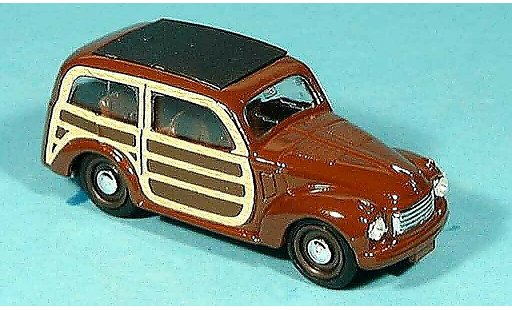 Fiat 500 C 1/43 Brumm marron 1949 coche miniatura