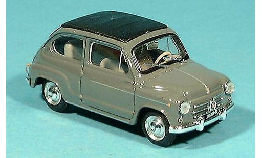 Fiat 600 D 1/43 Brumm gris 1960 coche miniatura