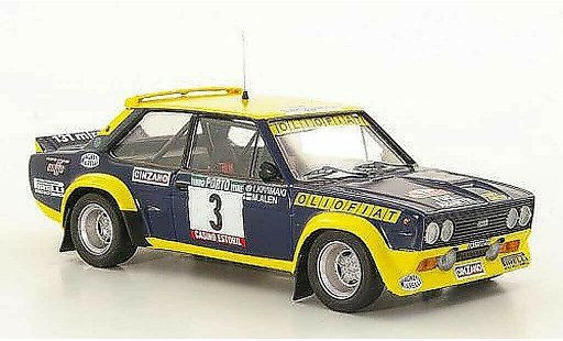Fiat 131 Abarth 1/43 Trofeu No.3 Olio M.Alen / I.Kivimaki Rally Portugal 1977 coche miniatura